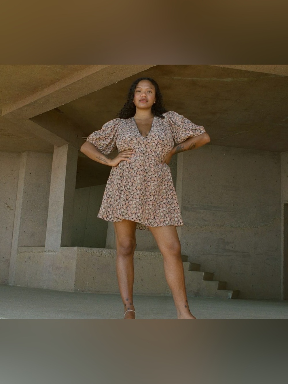 DÔEN Emilia Dress in Tresors de la Mer XXL